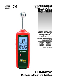 Thumbnail of document Manual - HHMM257 Pinless Moisture Meter